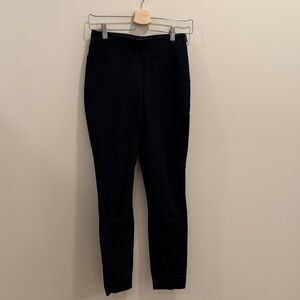 Whistles Black Skinny Side-Zip Trousers